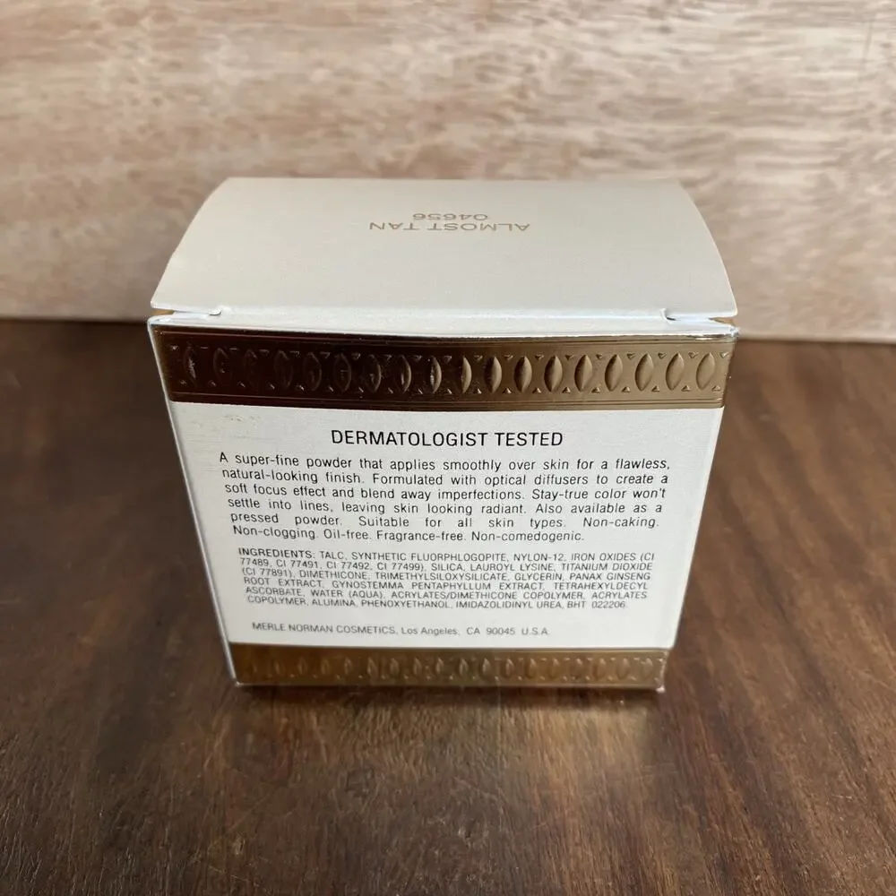 New Merle Norman Luxiva Lawless Effect Loose Powder 1 oz Almost Tan 04656